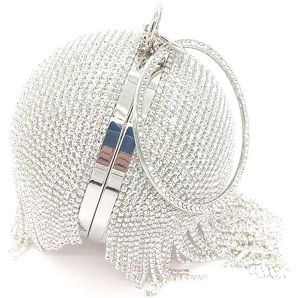 New With Tags Women Round Ball Evening Handbags Purse Bags Shoulder Handbags - Picture 3 of 6